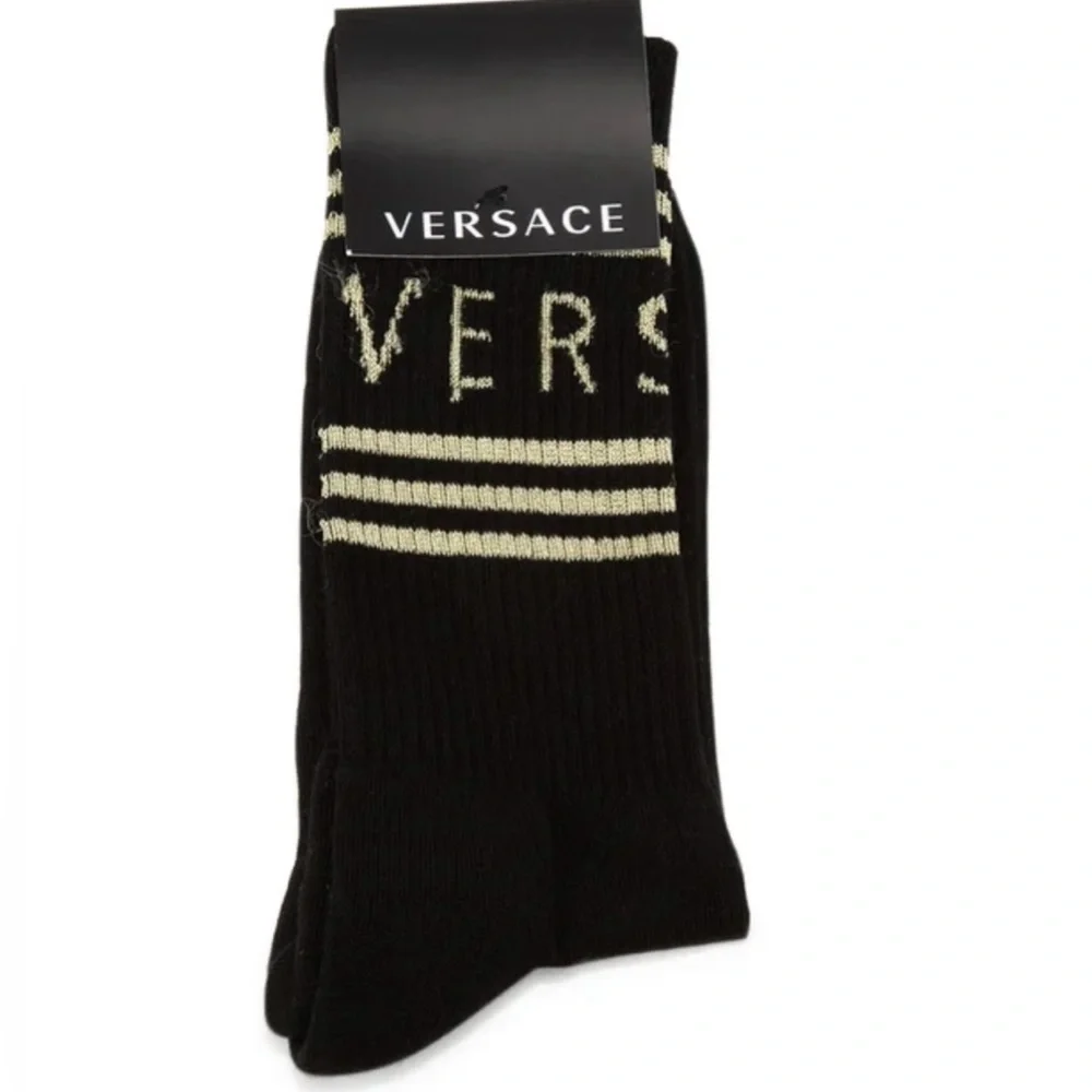 Versace Black Crew Socks
